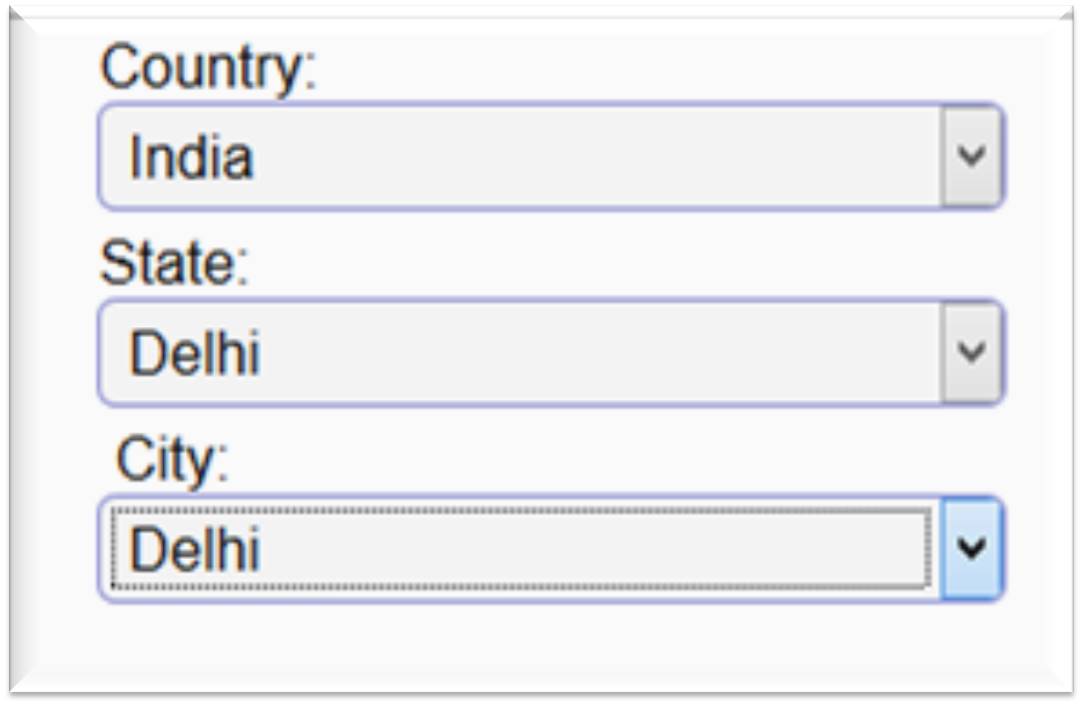 Country state city list csv download option