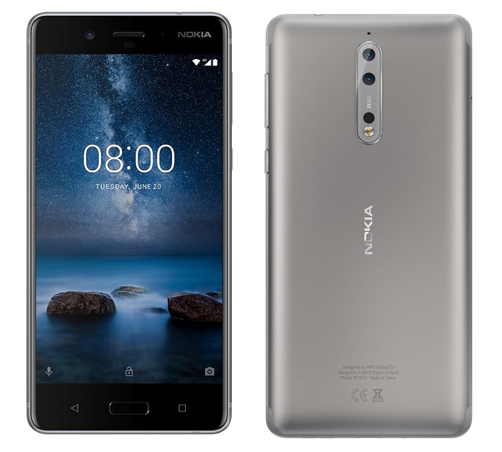 Nokia 8 Smartphone with 4GB RAM, 64GB Internal Memory and 4G LTE Connectivity