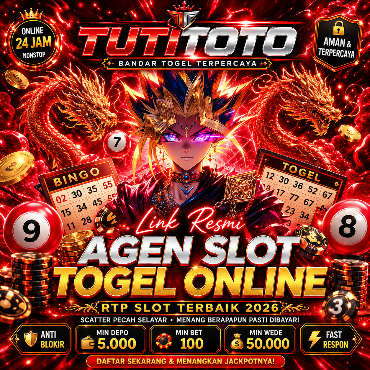 TUTITOTO : Link Resmi Slot Gacor Online & Bandar Toto Togel